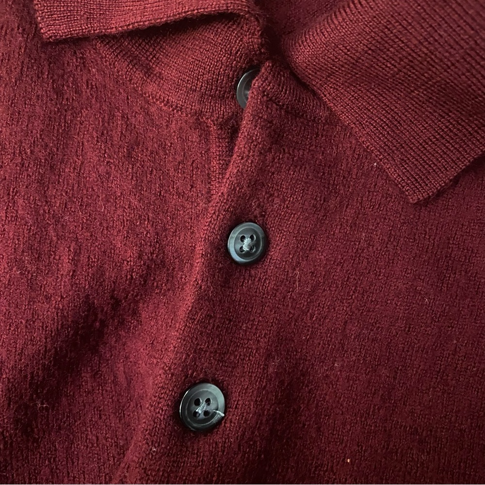 Bloomingdale's Merino Wool Sweater in Deep Red GUC L - Picture 4 of 4